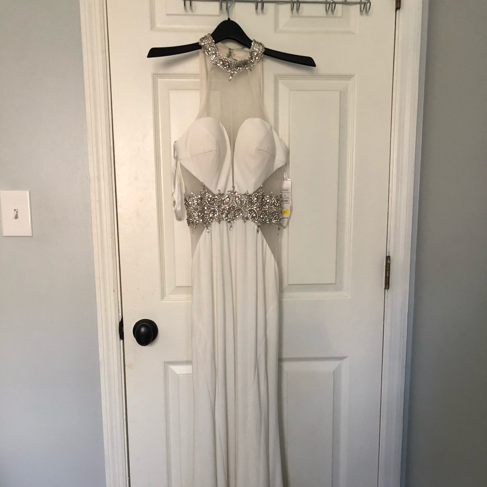 White Sequin Dress - (Fits like 2/4)